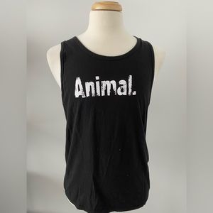 Universal Nutrition Animal Pak Men’s Tank Top Size Large Black Gym Workout